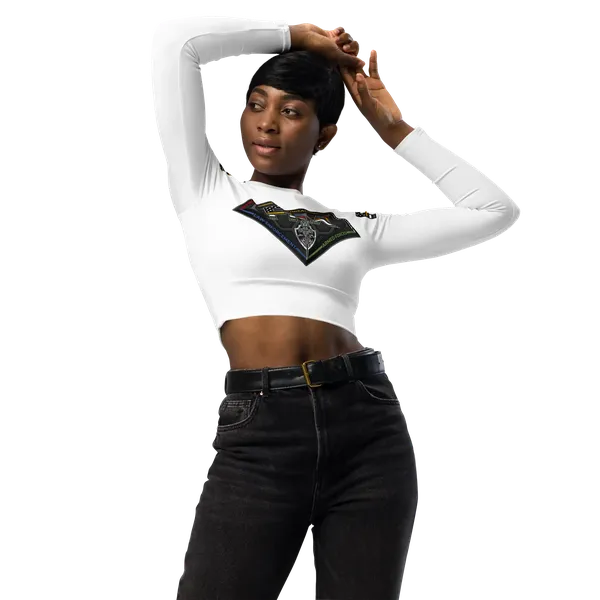 Long-Sleeve Crop Top